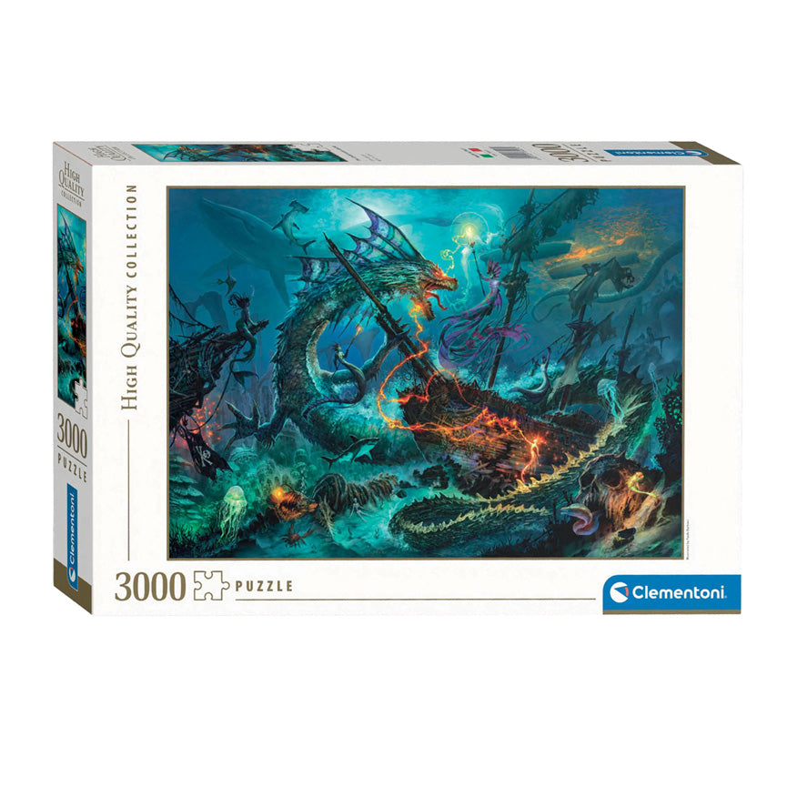 Cleemontoni jigsaw Puzzle den Underwatater Schluecht, 3000st.