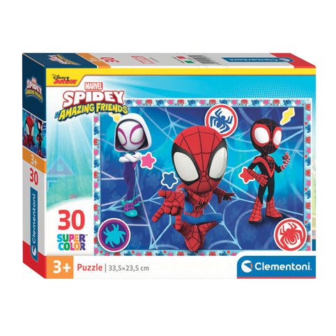 Cleemontoni Jigsaw Puzzel Super Faarf Spidey, 30st.