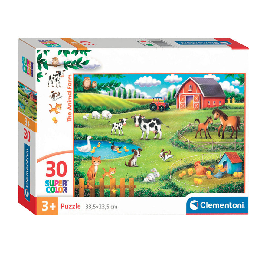 Puzzle clementoni puzzle Super Color the Animal Farm, 30st.