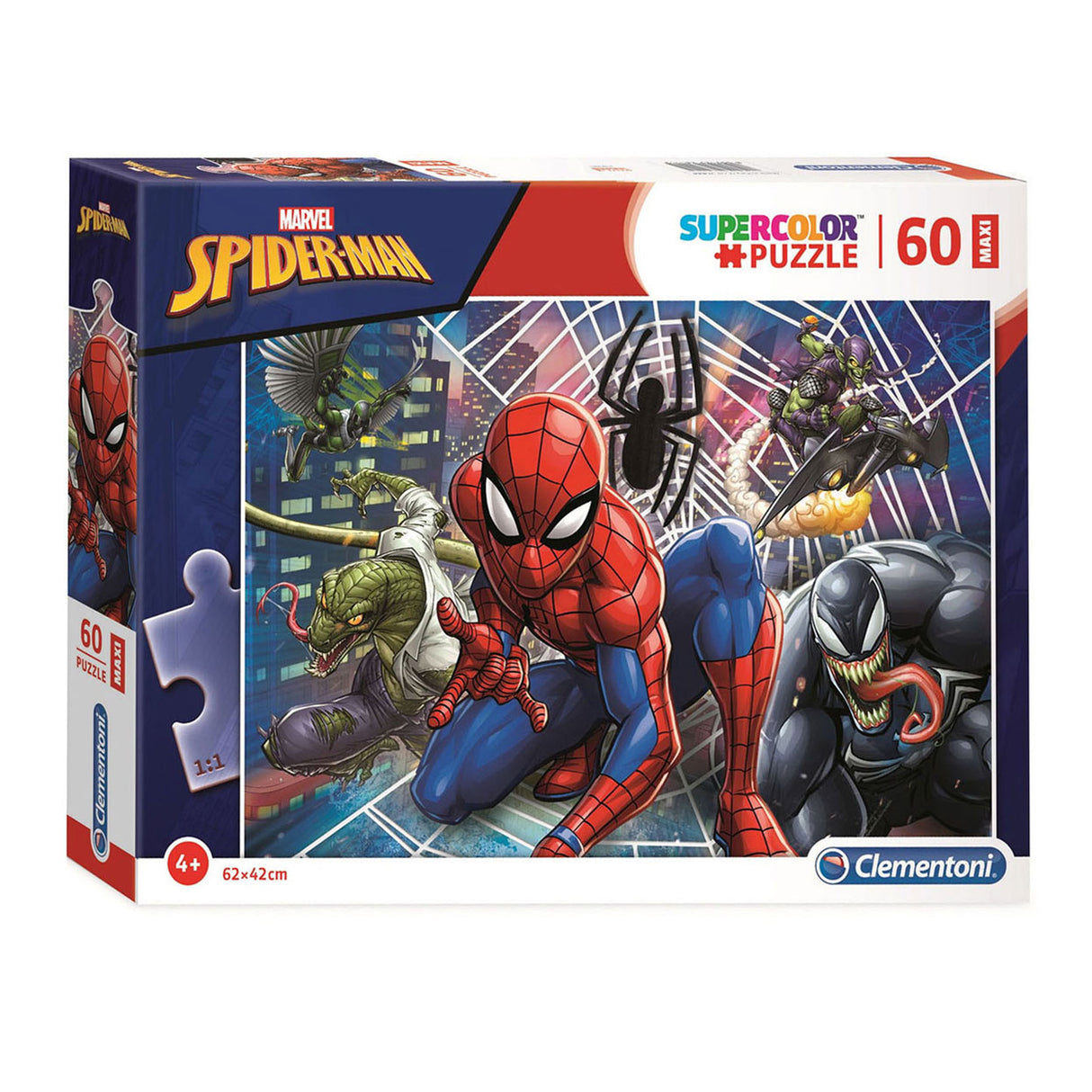 Clemensoni Jigsaw Puzzle Super Faarf Maxi Spiderman, 60st.