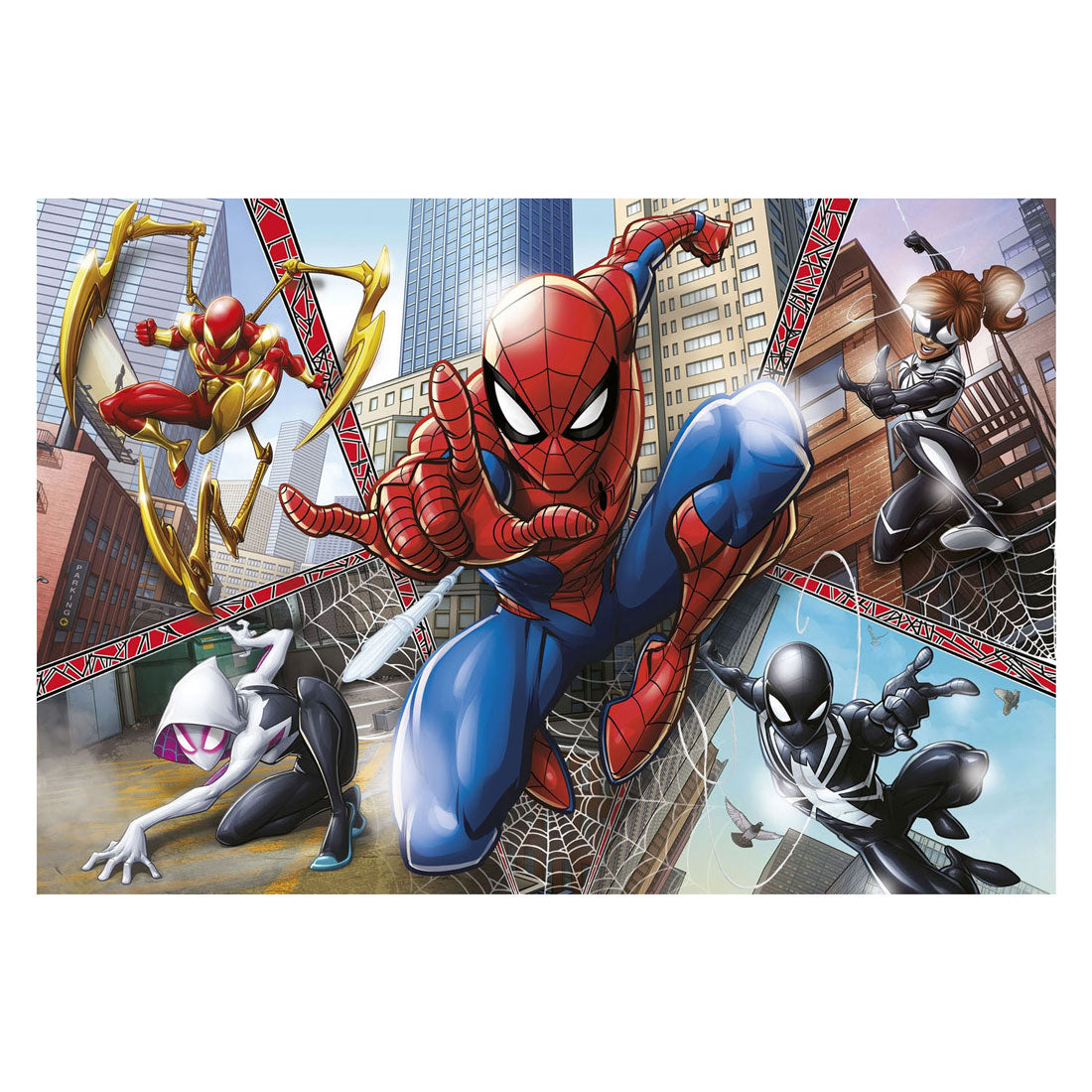 Cleemontoni jigsaw Puzzel Super Faarf Maxi Spiderman, 104ST.