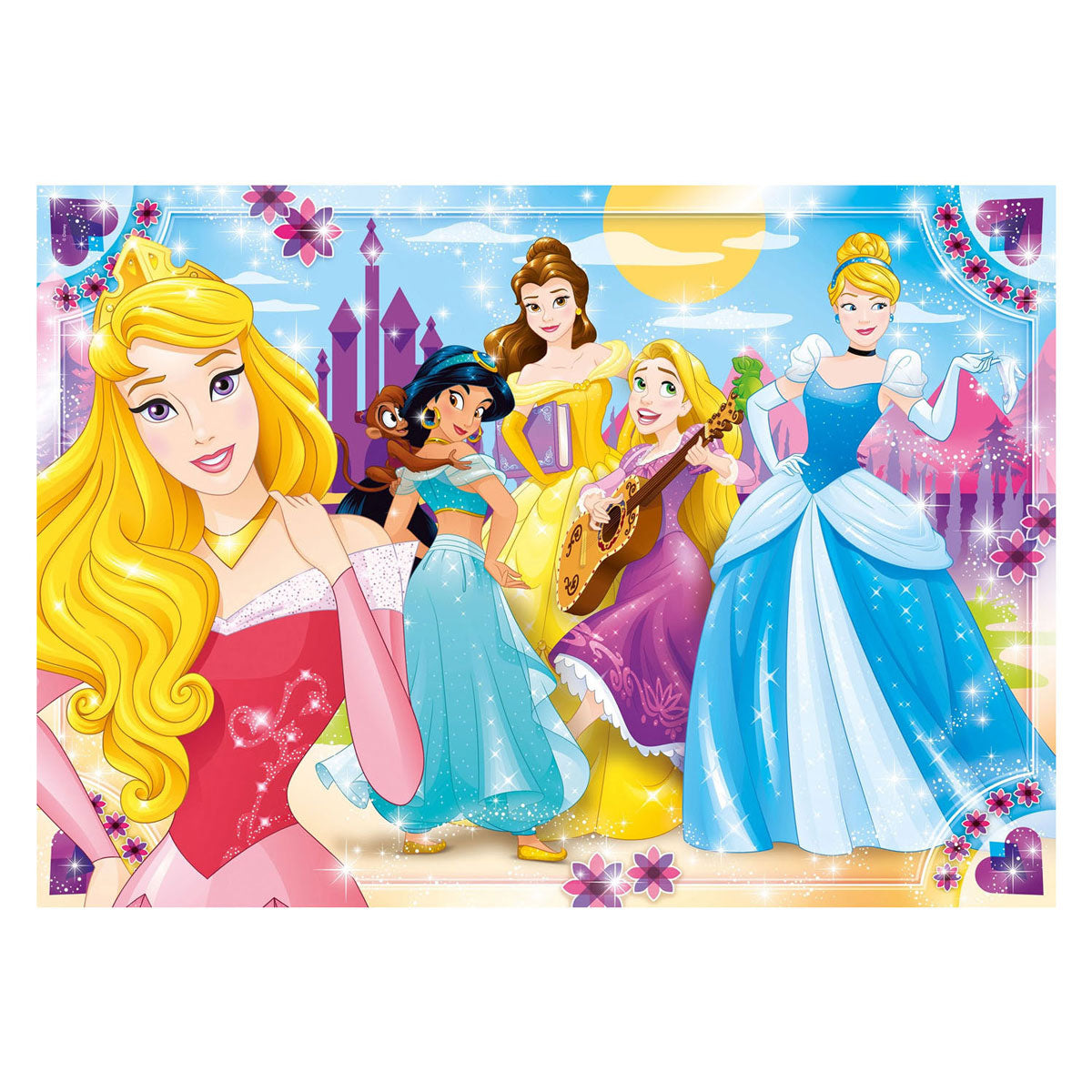 Cleemonii Jigsaw Puzzel Super Faarf Maxi Prinzessin, 104st.