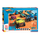 Clementoni Jigsaw Puzzle Super Color Maxi Hot Wheels, 104.