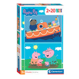 Clementoni jigsaw puzzle Super Color Peppa Pig, 2x20st.