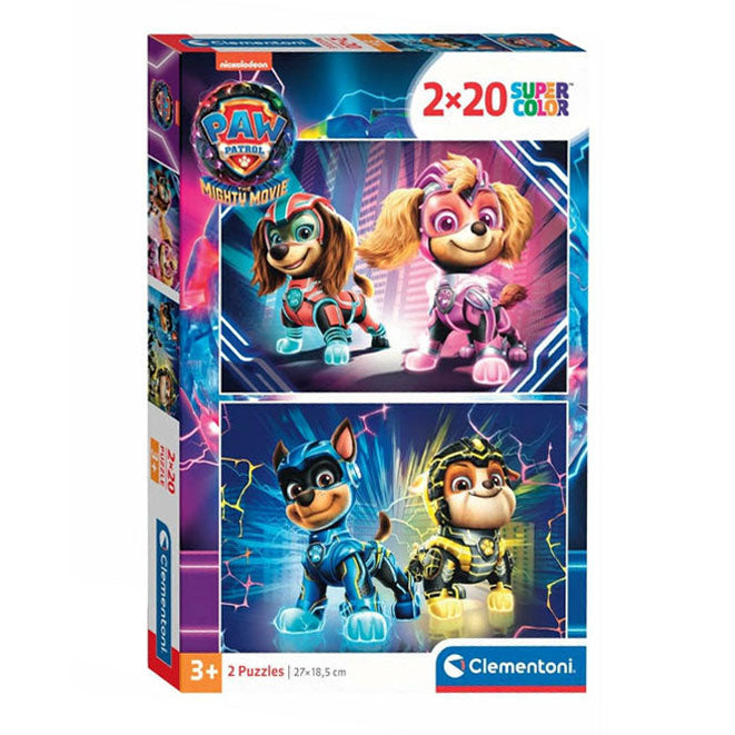 Clementoni jigsaw puzzle Super Color Paw Patrol, 2x20st.