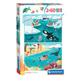 Clementoni Jigsaw Puzzle Super Color Life na morzu, 2x60st.