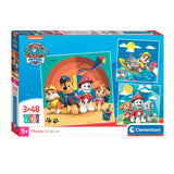 Clementoni skládačka Puzzle Super Color Square Paw Patrol, 3x48st.