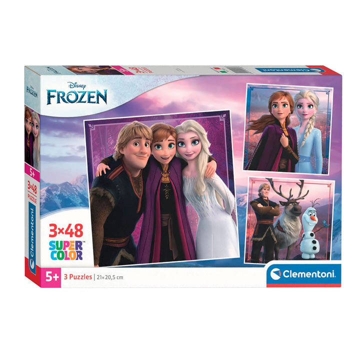 Disney LEG PUZZEL Super Color Square Frozen, 3x48st.