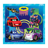 Clementoni jigsaw puzzle Super Color square Batwheels, 3x48st.