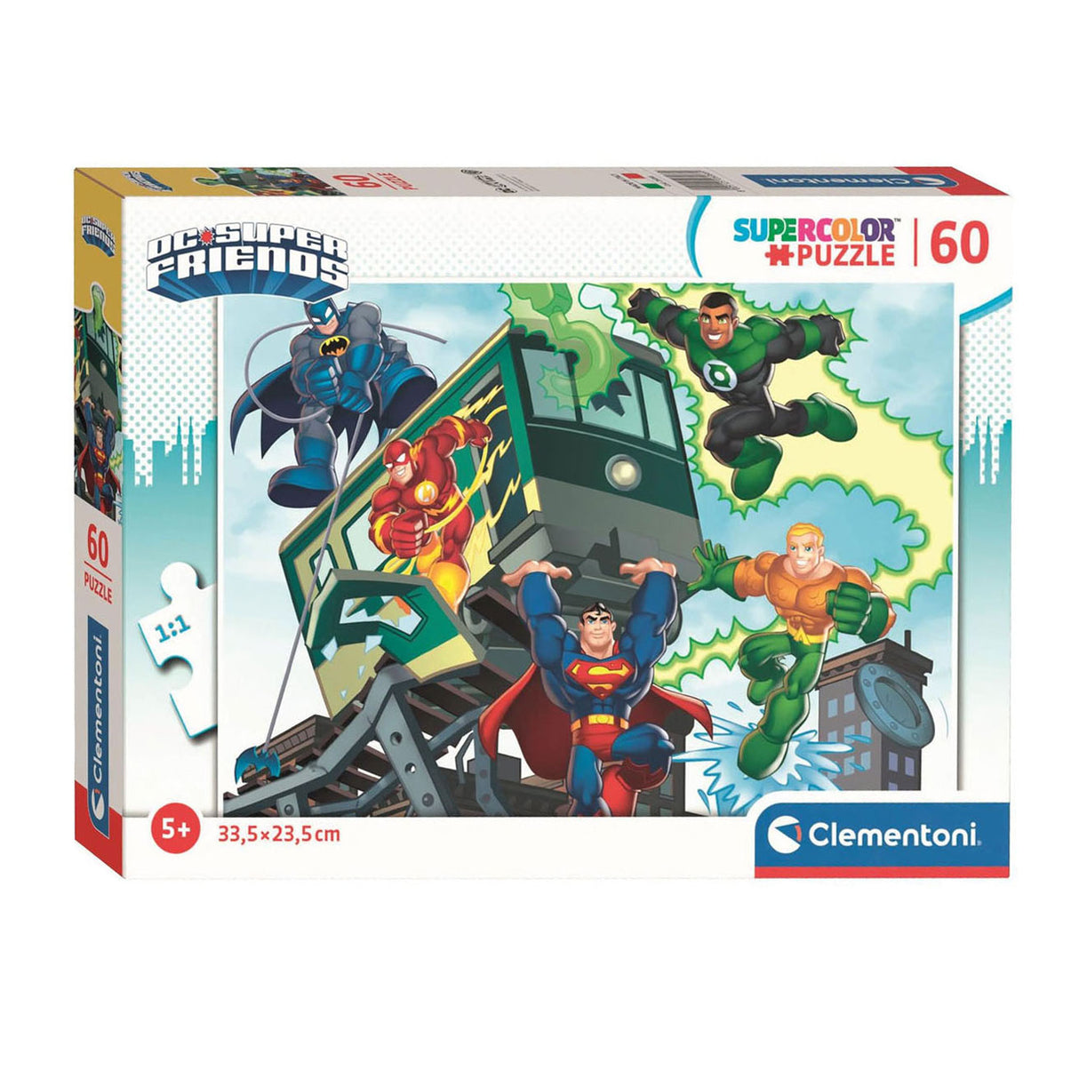 Clementoni Jigsaw Puzzle Super Color DC Comics, 60e.