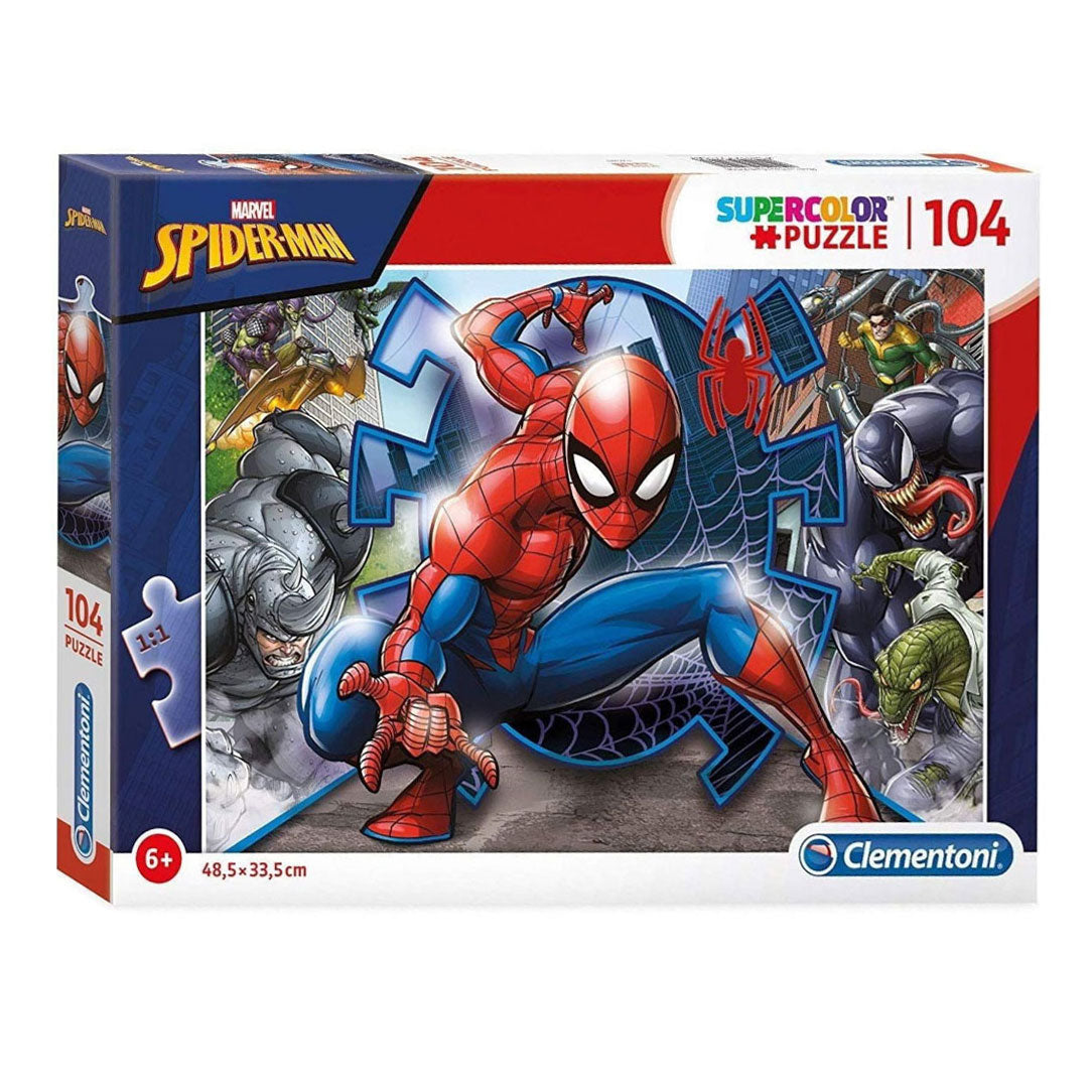 Clementoni Jigsaw Puzzle Super Color Spiderman, 104.