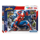 Clemensoni jigsaw Puzzle Super Faarf Spiderman, 104st.