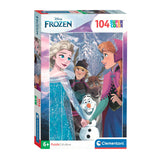 Cleemetoni Jigsaw Puzzle Super Faarf Disney gefruer, 104ST.