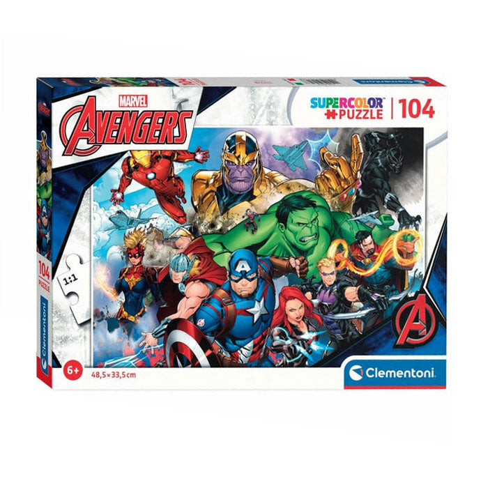 Cleemontoni Jigsaw Puzzle Super Faarf Avengers, 104ST.