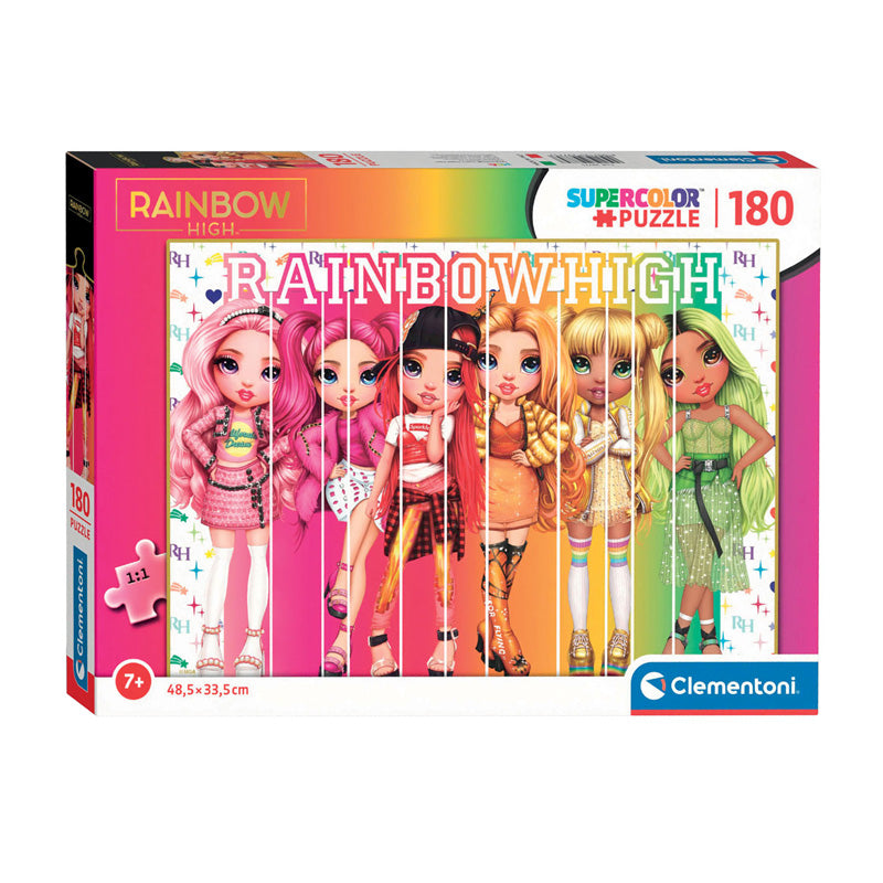 Clementoni Jigsaw Puzzle Super Color Rainbow High, 180º.