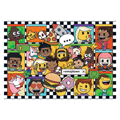 Clementoni Legpuzzel Super Color Emoji Town, 180st.