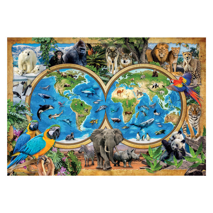 Clementoni Jigsaw Puzzle Super Farbe Die wundervolle Tierwelt, 300st.