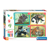 Clementoni gamba puzzel 4in1 coccole per bambini