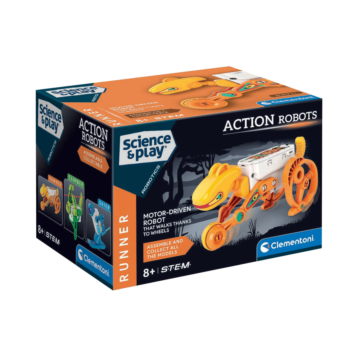 Clementoni - runner robot - science play - voice toy - construction kit - from 8 years