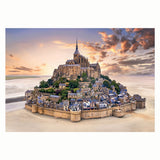 Clementoni - puzzle - 1500 pieces - mont saint-michel rising - puzzle for adults - high quality collection