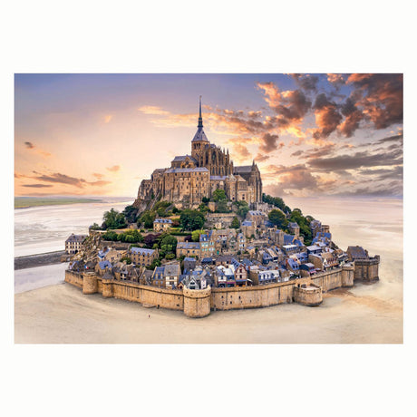 Clementoni - puzzle - 1500 dielikov - stúpajúci mont saint-michel - puzzle pre dospelých - kolekcia vysokej kvality