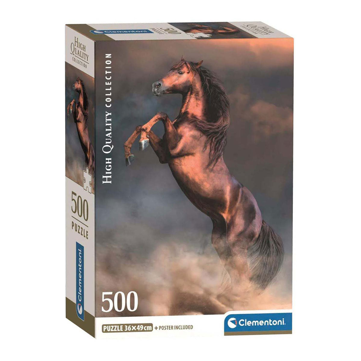 Clementoni jigsaw puzzle wild red stallion, 500 pcs.