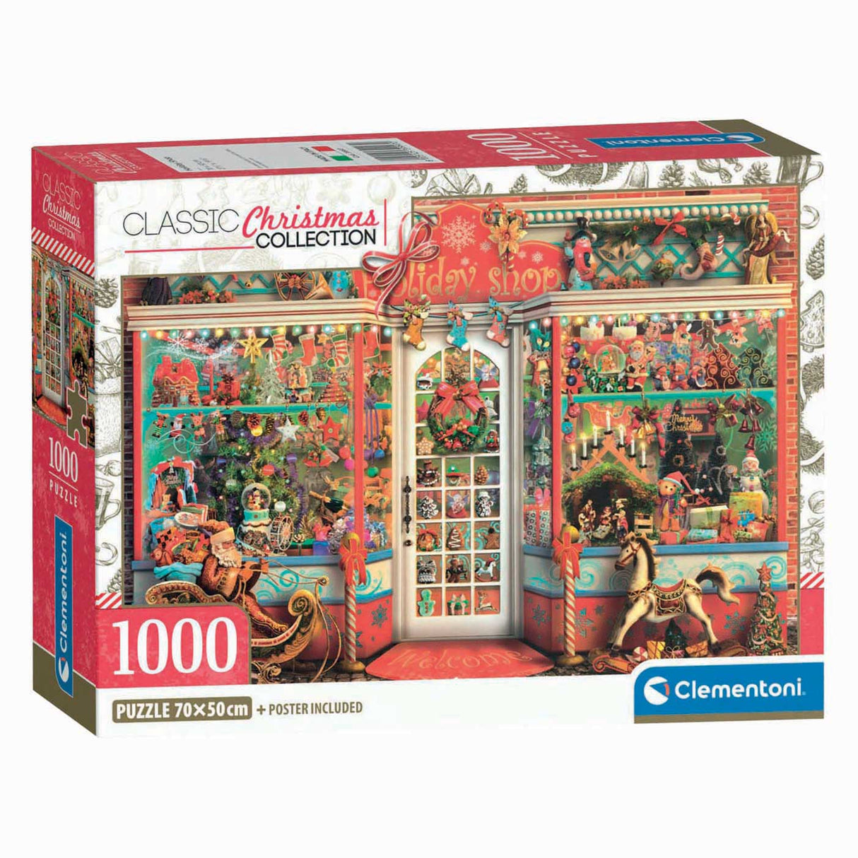 Clementoni jigsaw puzzle Christmas shop - 1000 pcs.