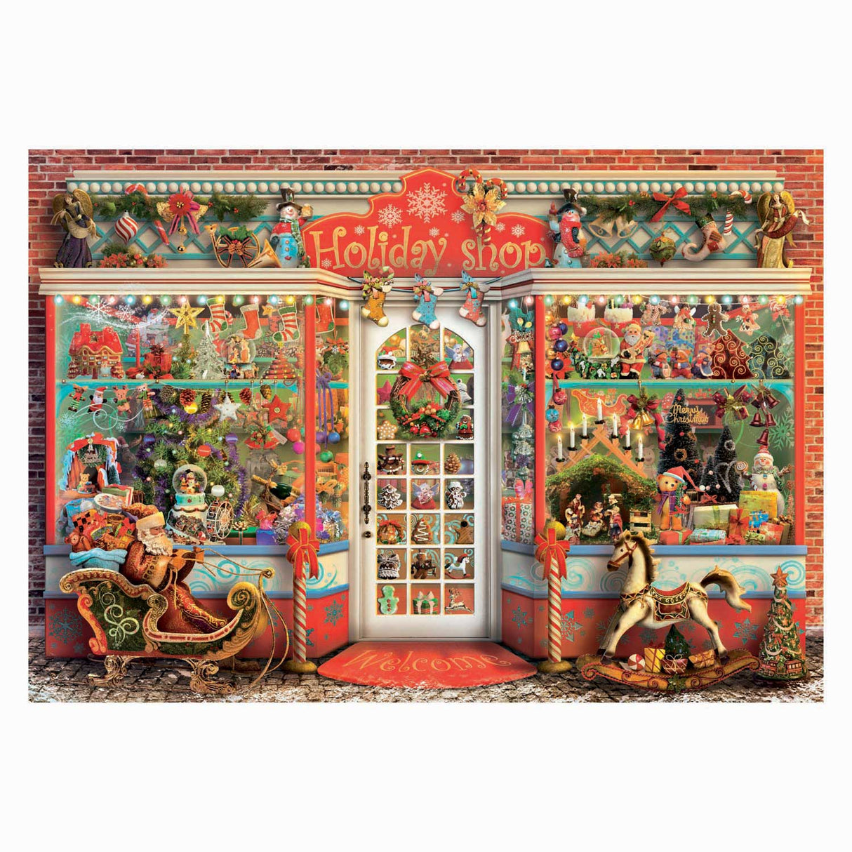 Clementoni jigsaw puzzle Christmas shop - 1000 pcs.