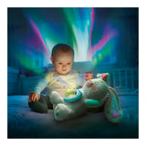 Clementoni bébé lapin peluche interactive aurores boréales
