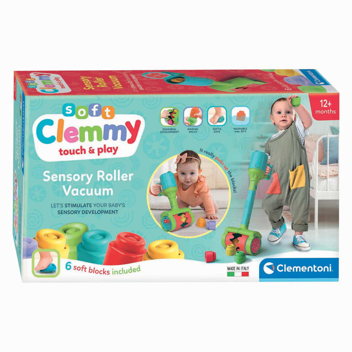 Clementoni Soft Clemmy Staubsauger mat 6 Blocks