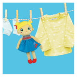 Clementoni zachte knuffelpop cherry terry - knuffel en pop voor baby en peuter - zacht kraamcadeau - wasbaar poppen speelgoed voor de allerkleinsten