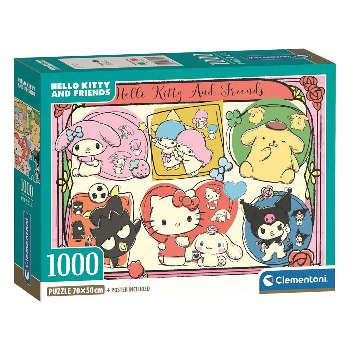 Clementoni jigsaw puzzle hello kitty and friends - 1000 pcs.
