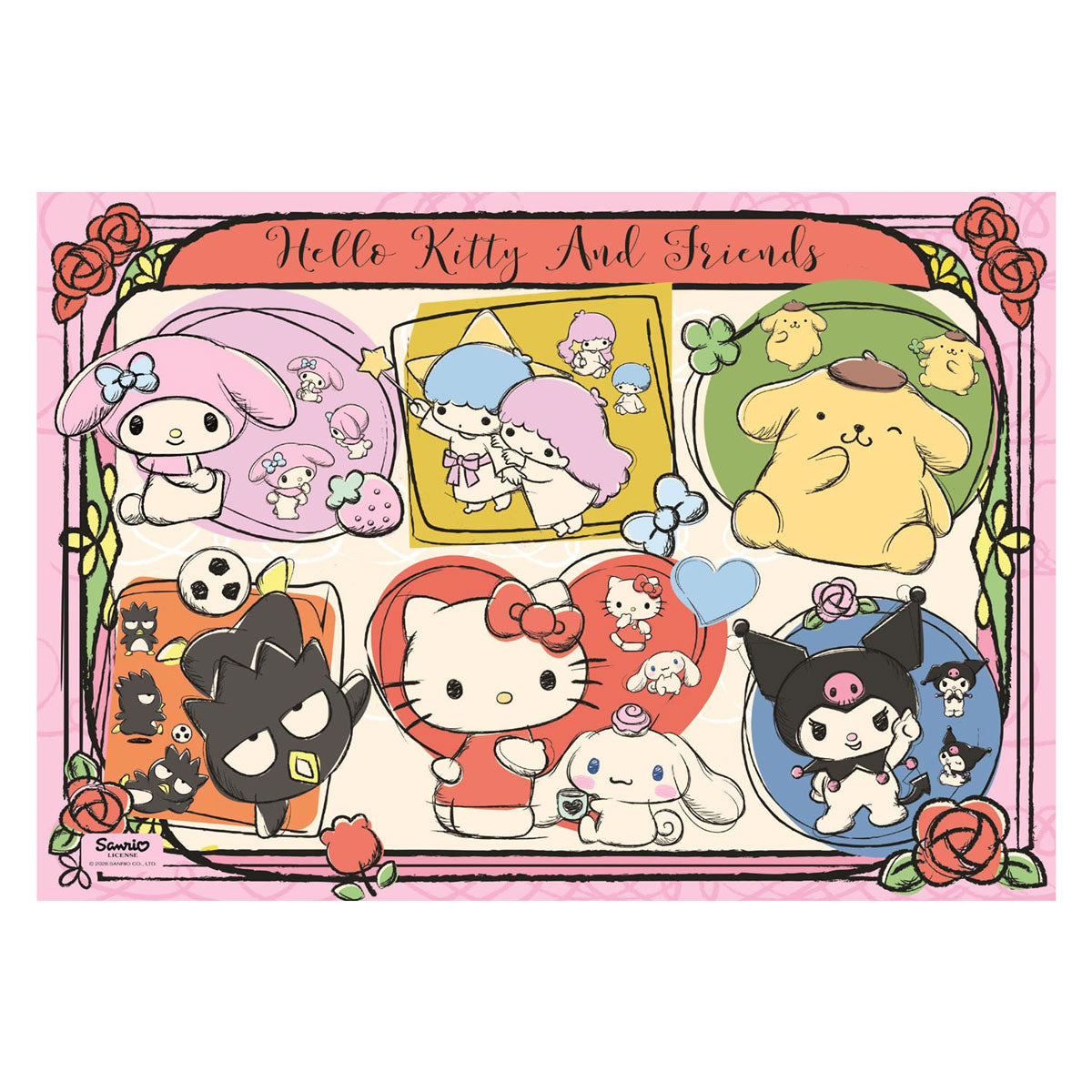 Clementoni jigsaw puzzle hello kitty and friends - 1000 pcs.