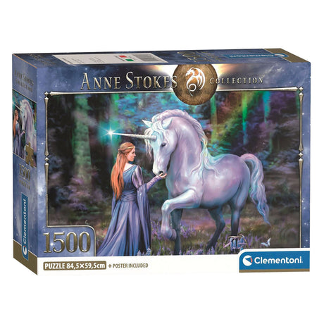 Clementoni pussel anne stokes blåklocka trä - 1500 st.