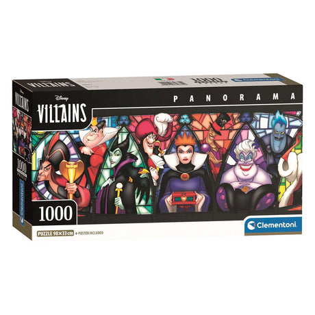 Clementoni pussel Disney villains panorama - 1000 st.