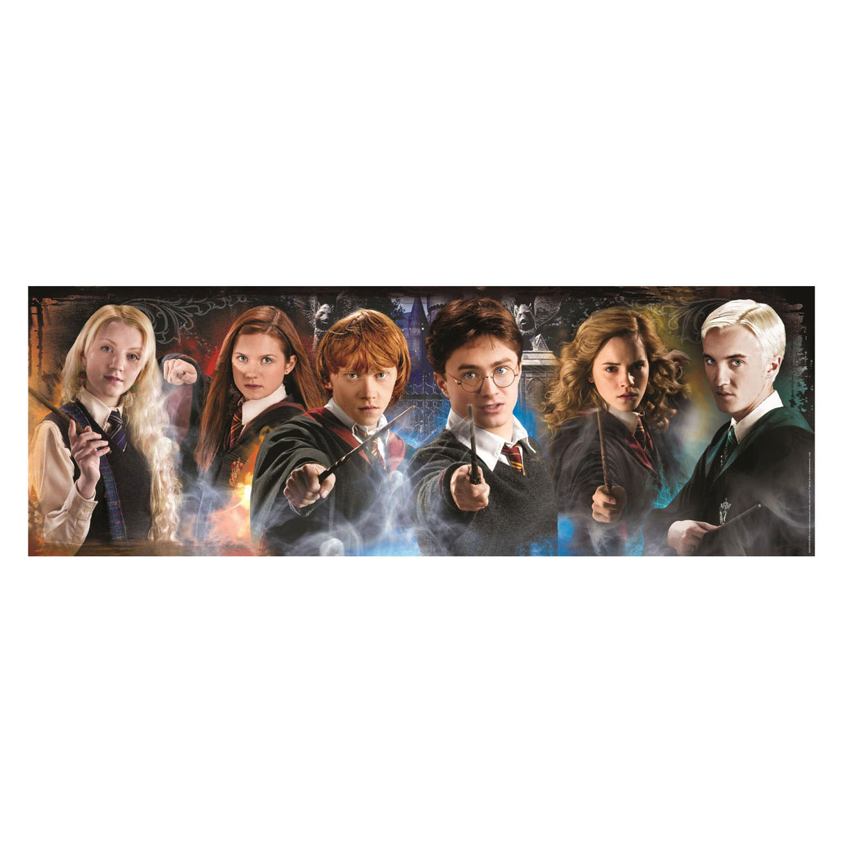 Clementoni - Puzzel - 1000 Stécker - Harry Potter Panorama