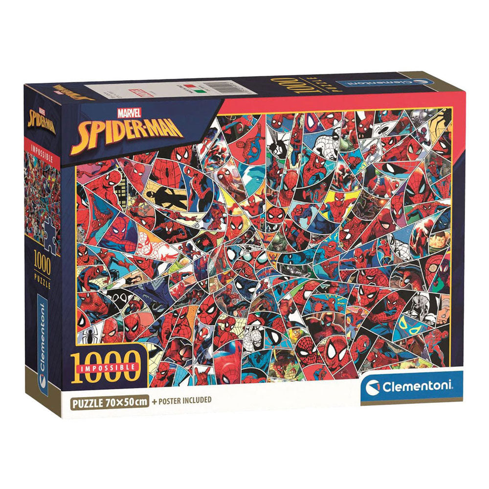 Clementoni jigsaw puzzle impossible marvel spiderman - 1000 pcs.