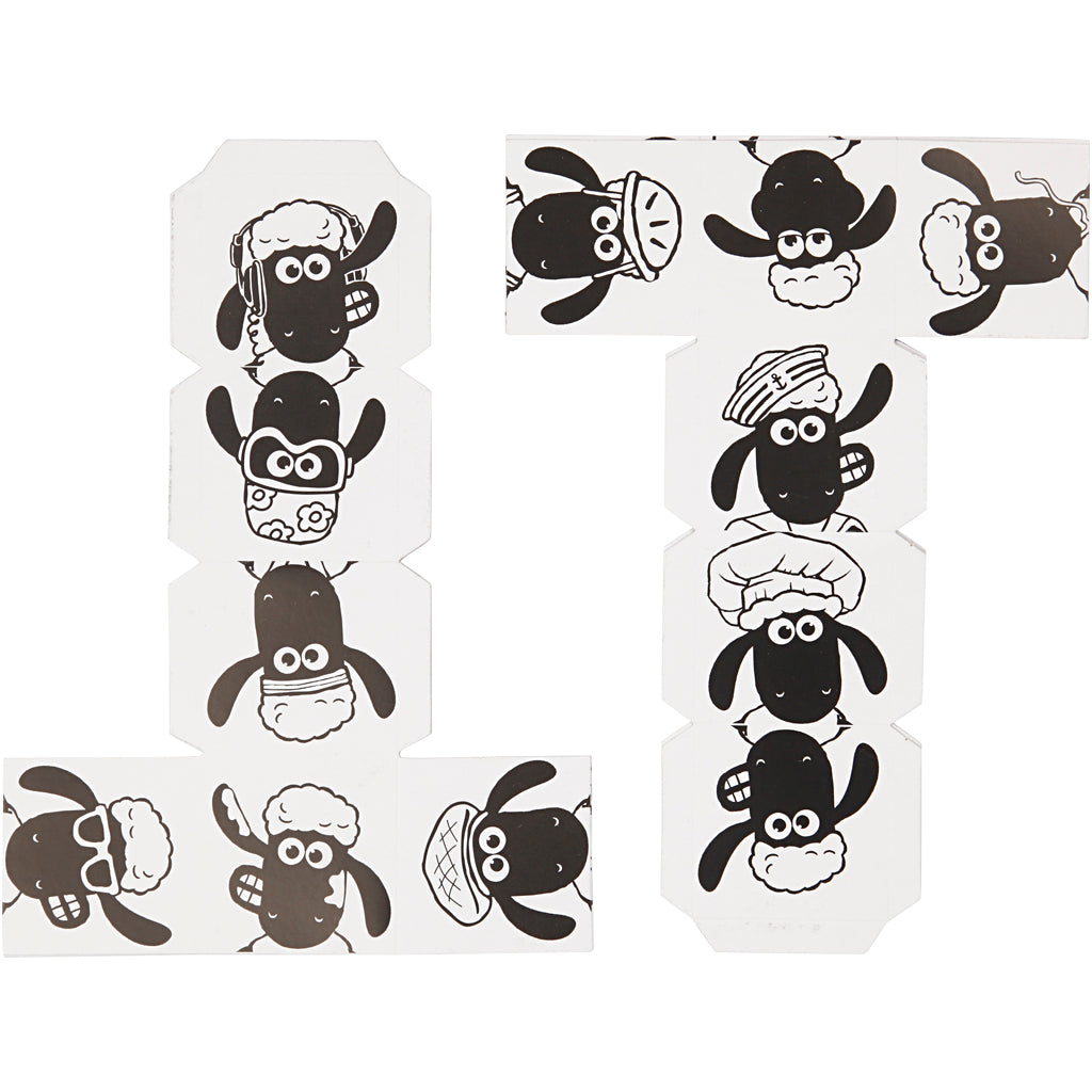 Shaun the sheep stacking blocks, 2 pieces 1 box
