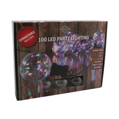 Svenska Living Partylight x10 Glühbir Multicolor IP44 Timer