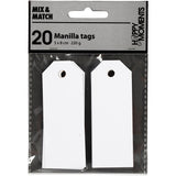 Creativ company https: www.cchobby.nl manilla-labels-size-3x8-cm-220-gr-white-20-piece-1-box