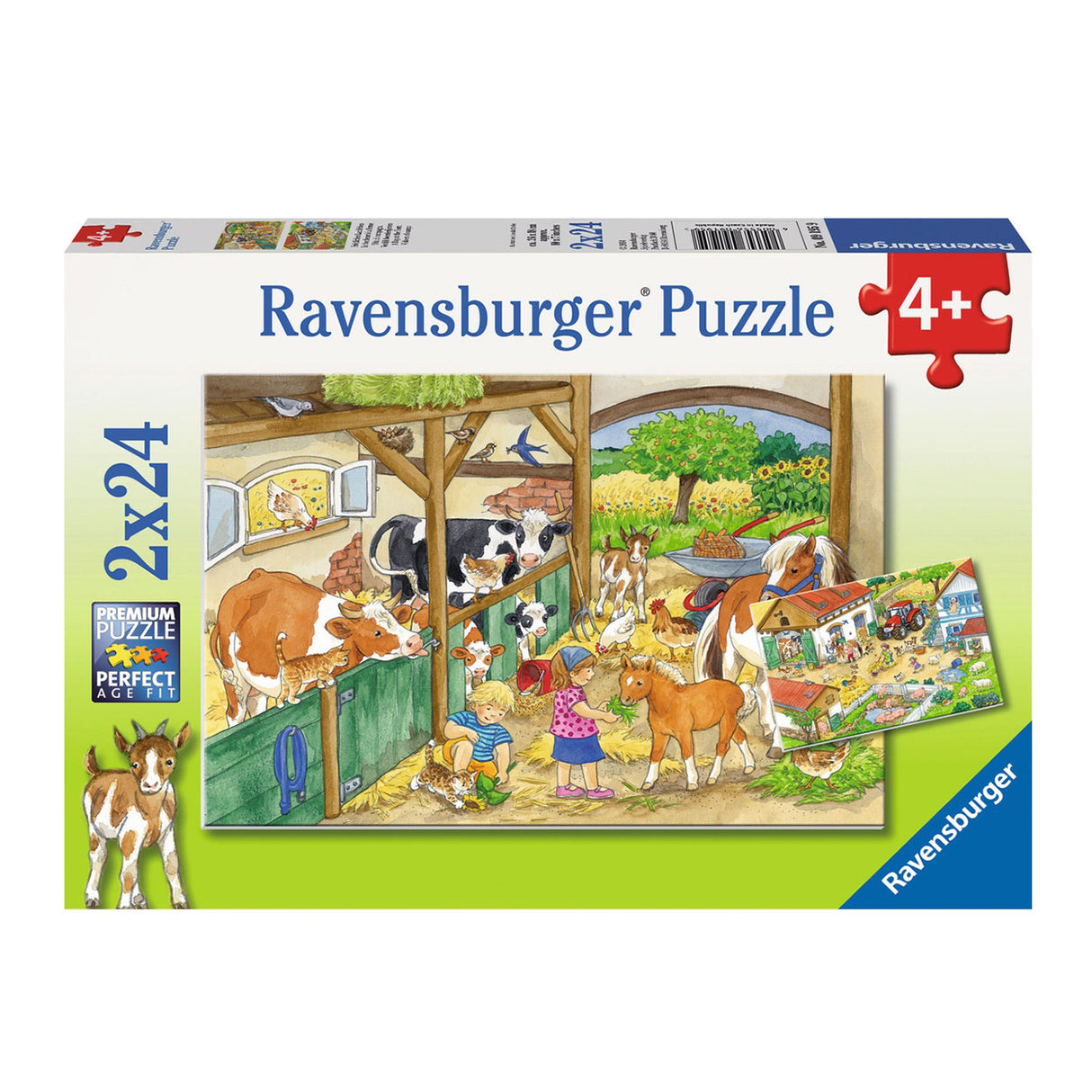 Ravensburger - cheerful farm life 2 x 24 pieces