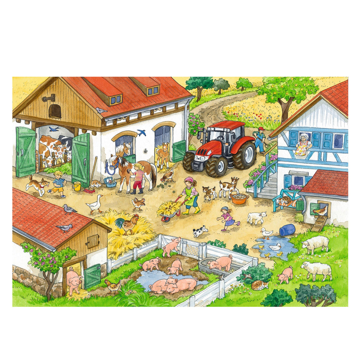 Ravensburger alegre vida agrícola 2 x 24 piezas