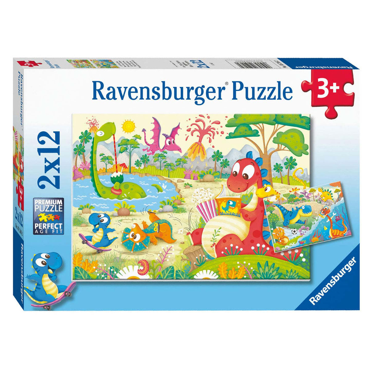 Ravensburger LievelingDinos puzzle, 2x12st.