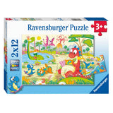 Ravensburger Lievelingdinos Puzzle, 2x12st.