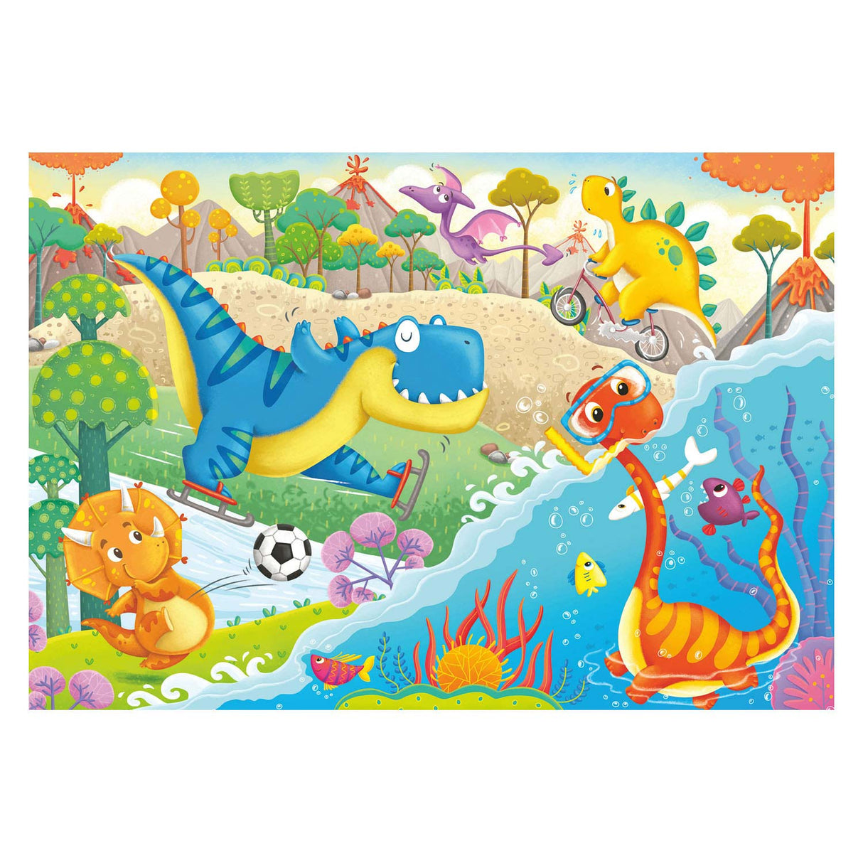 Ravensburger Lauvelingdinos Puzzel, 2x12st.