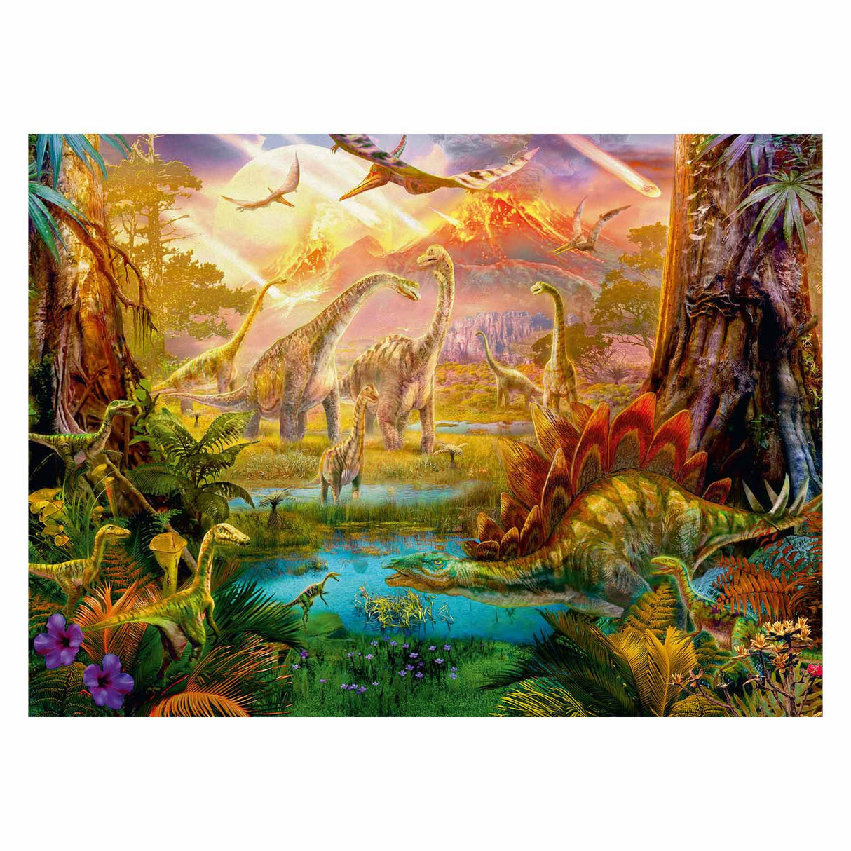 Ravensburger dežela dinozavrov sestavljanke, 500st.