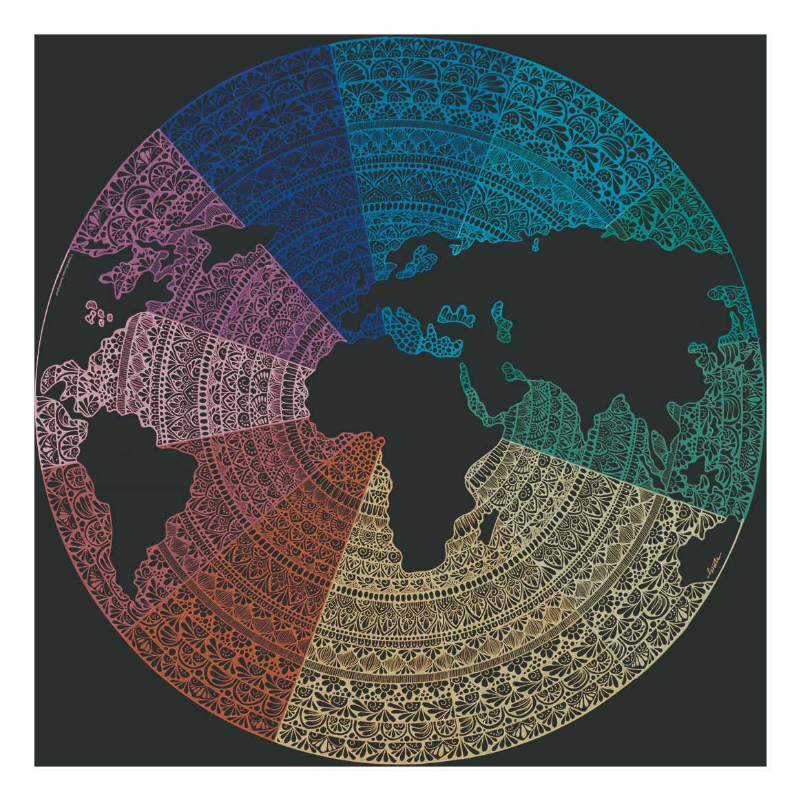 Ravensburger Circle of Farbs Rätsel Mandala, 500st.