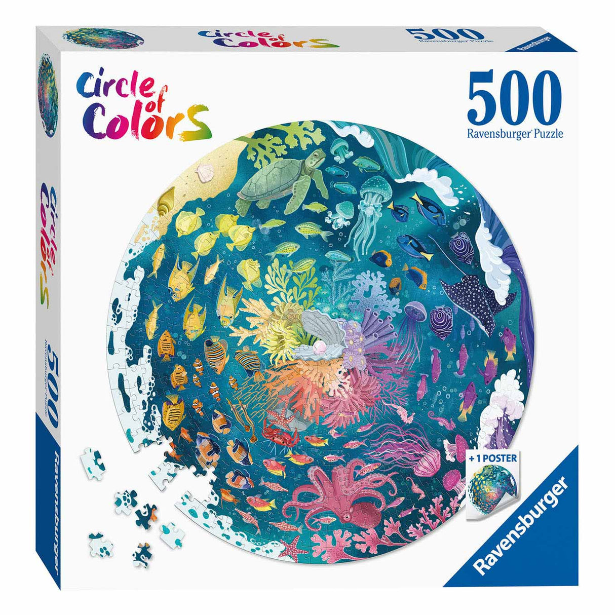 Ravensburger Circle of Colors Puzzles Ocean, 500º.