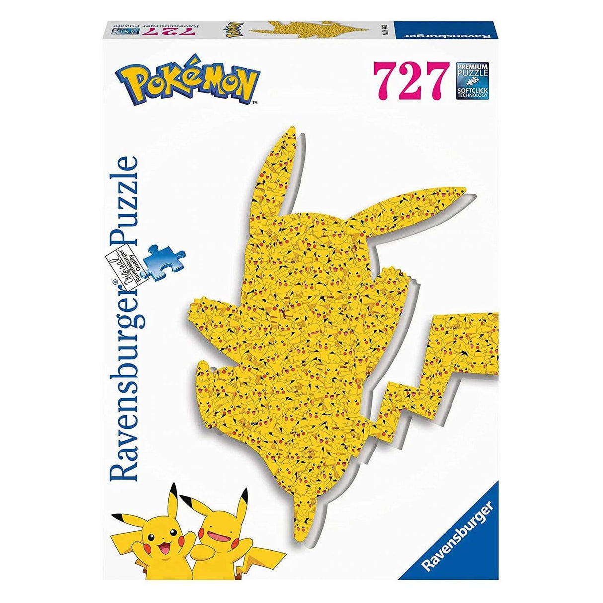 Rompecabezas en forma de Ravensburger Pikachu, 727º.