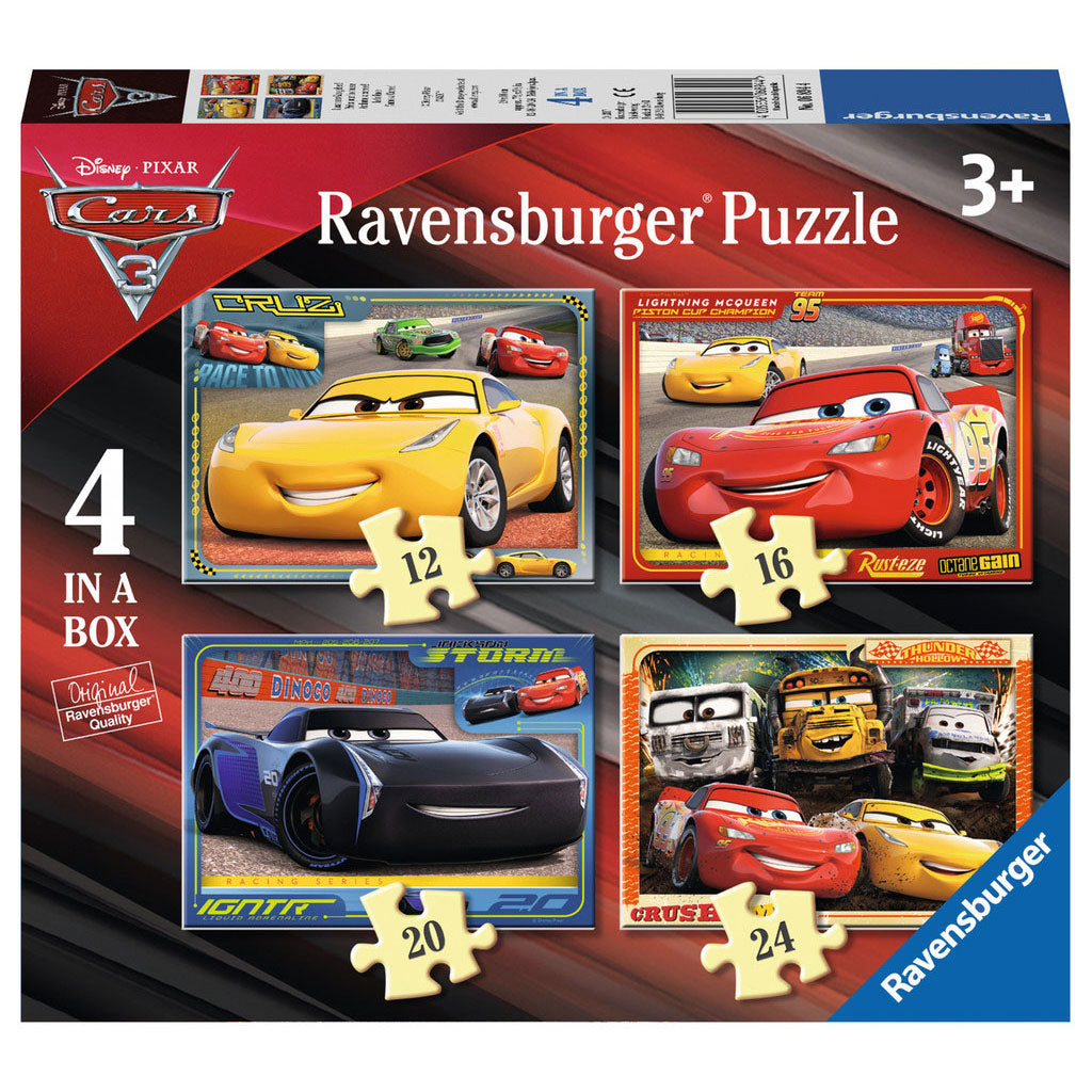 Ravensburger - Autos 3 Puzzle 4in1